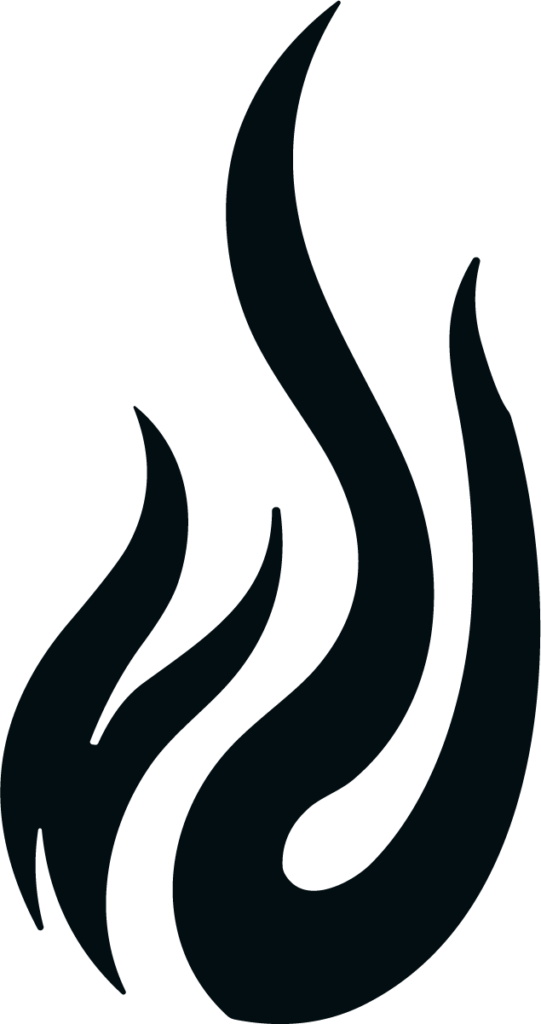Fire Flames SVG Bold Silhouette Vector