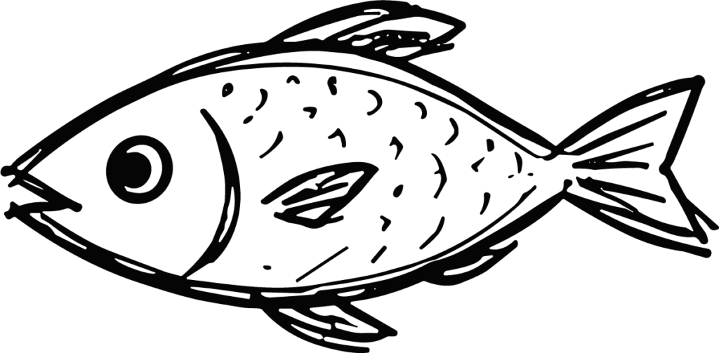 Fish SVG Bold Sketch Vector