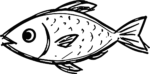 Fish SVG Bold Sketch Vector