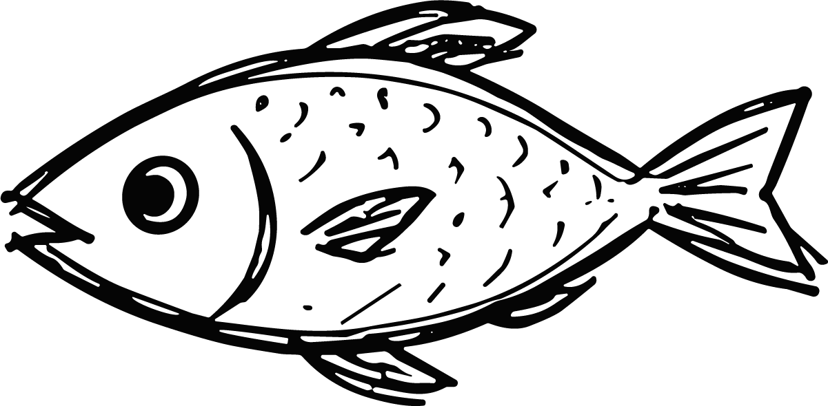Fish SVG Bold Sketch Vector - Image 1