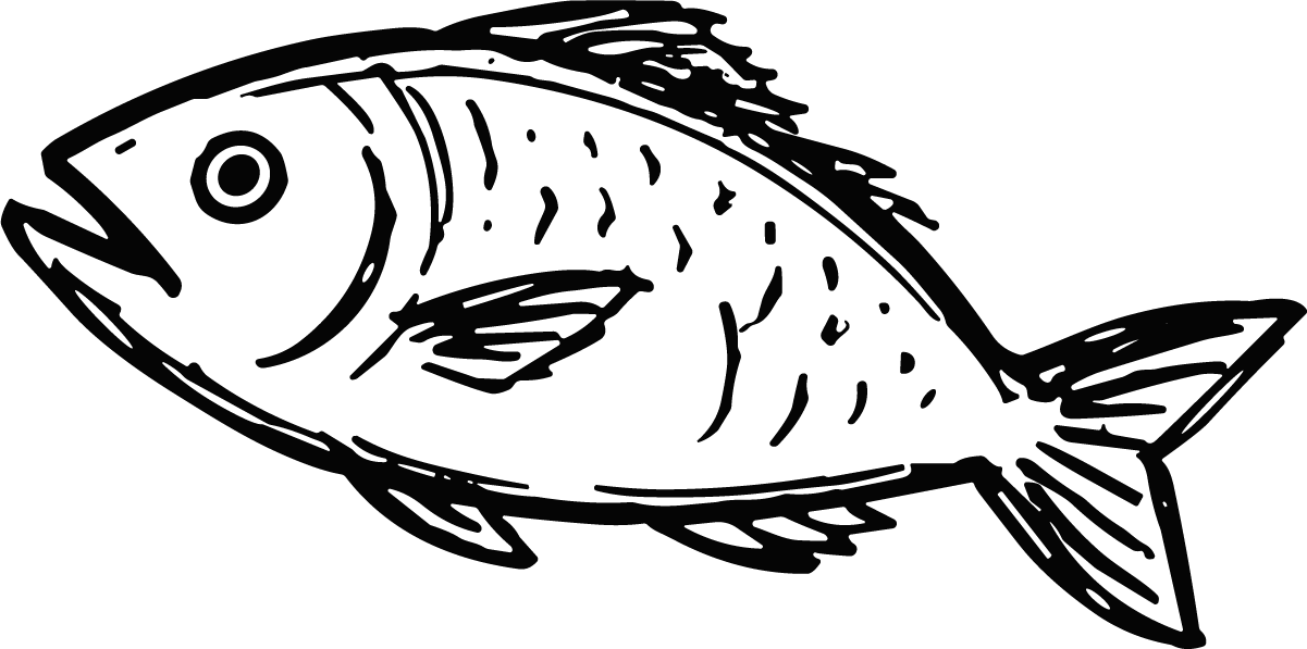 Fish SVG Bold Sketch Vector - Image 1