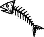 Fish Skeleton SVG Sketchy Bones Vector