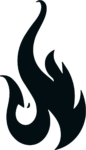 Flame SVG Bold Silhouette Vector