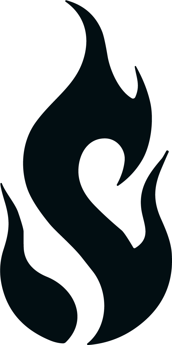 Flame Heart Silhouette SVG Fiery Passion Vector - Image 1