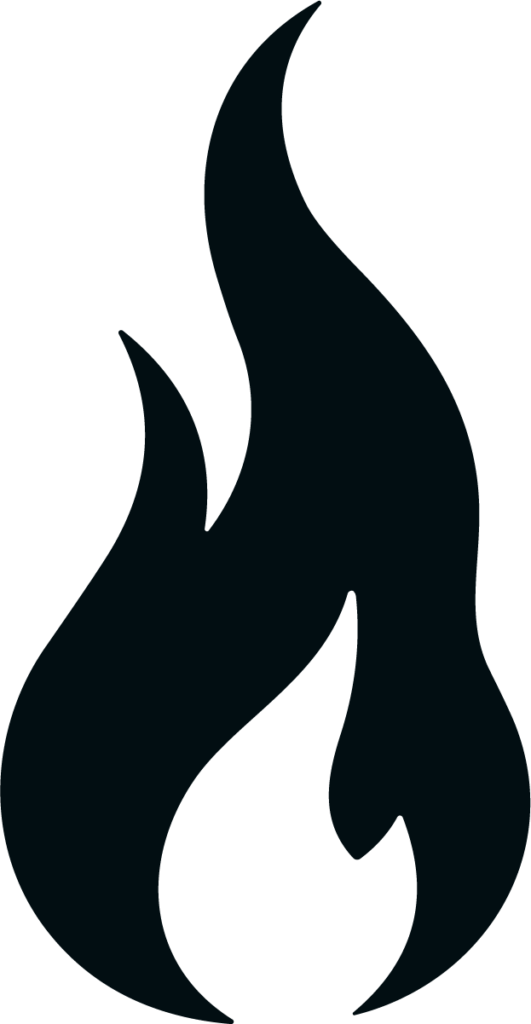 Flame Silhouette SVG Bold Blaze Vector