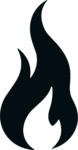 Flame Silhouette SVG Bold Blaze Vector