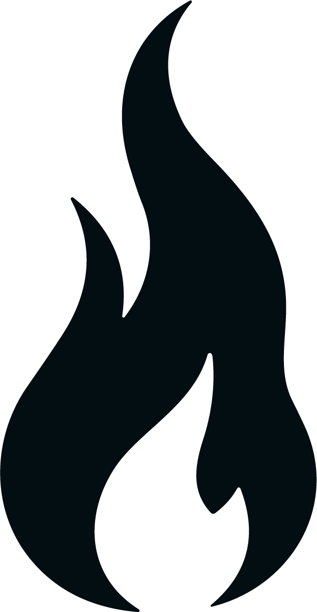 Flame Silhouette SVG Bold Blaze Vector - Image 1
