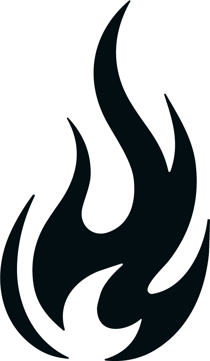 Flame Silhouette SVG Bold Blaze Vector - Image 1