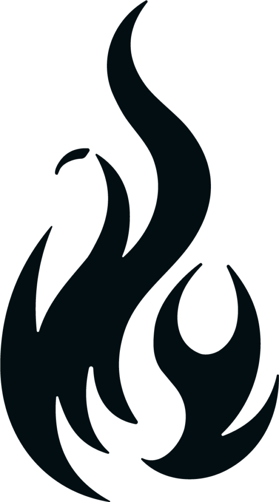 Flame Silhouette SVG Bold Blaze Vector