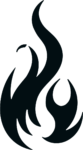 Flame Silhouette SVG Bold Blaze Vector
