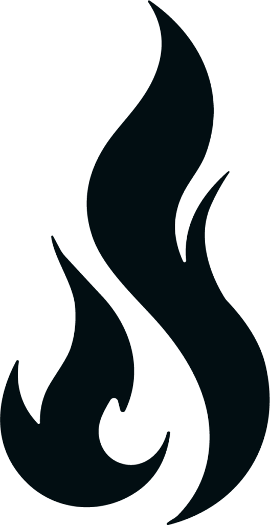 Flame Silhouette SVG Bold Blaze Vector