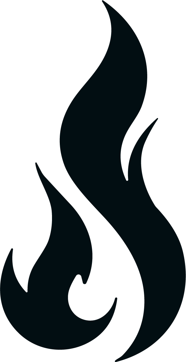 Flame Silhouette SVG Bold Blaze Vector - Image 1