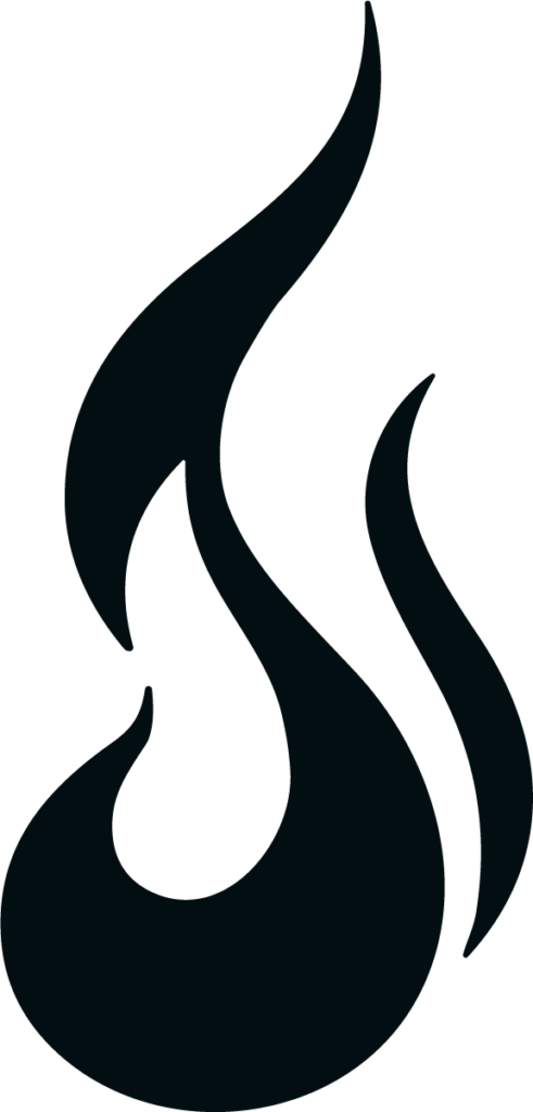 Flame Silhouette SVG Bold Blaze Vector