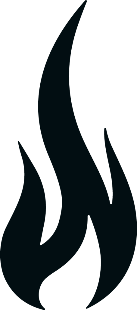 Flame Silhouette SVG Bold Blaze Vector
