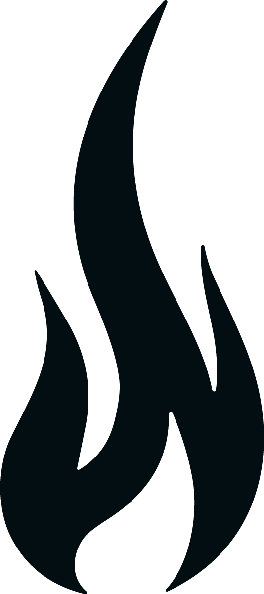 Flame Silhouette SVG Bold Blaze Vector - Image 1