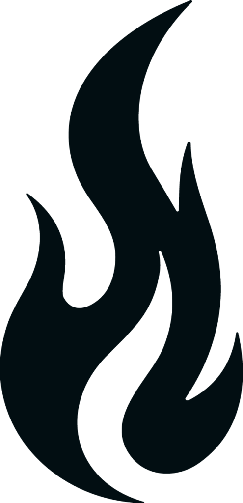 Flame Silhouette SVG Bold Blaze Vector