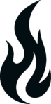 Flame Silhouette SVG Bold Blaze Vector