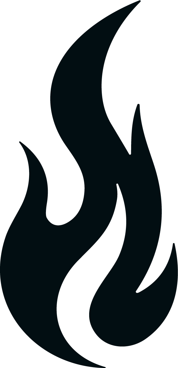 Flame Silhouette SVG Bold Blaze Vector - Image 1