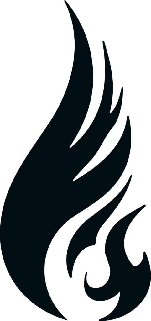 Flame Silhouette SVG Bold Blaze Vector