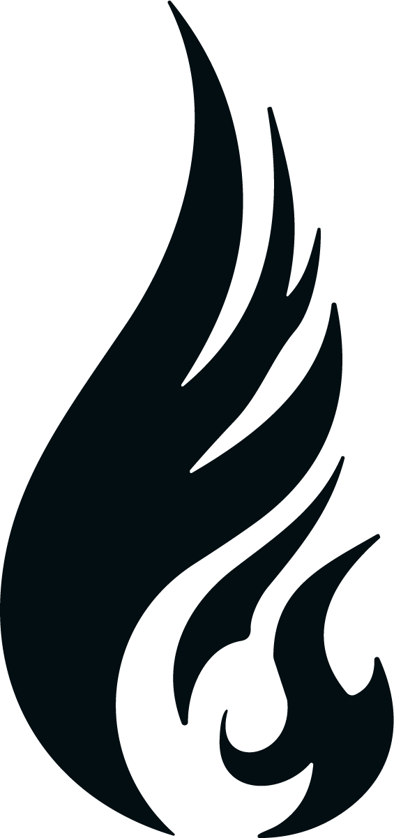 Flame Silhouette SVG Bold Blaze Vector - Image 1