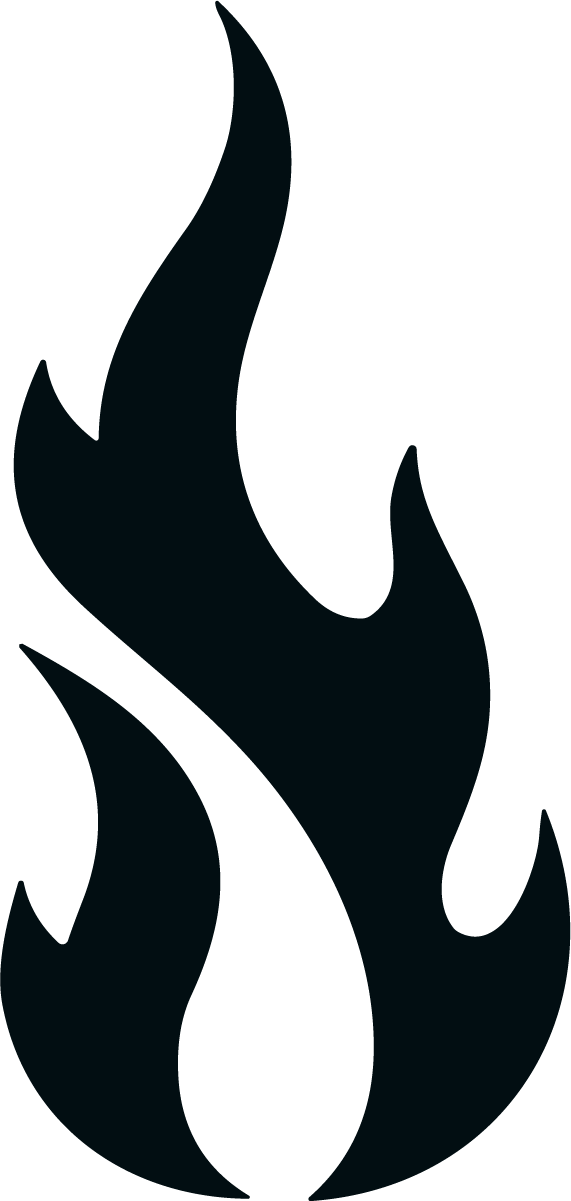 Flame Silhouette SVG Bold Blaze Vector - Image 1