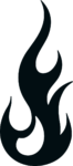 Flame Silhouette SVG Bold Blaze Vector