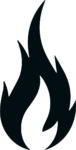 Flame Silhouette SVG Bold Blaze Vector