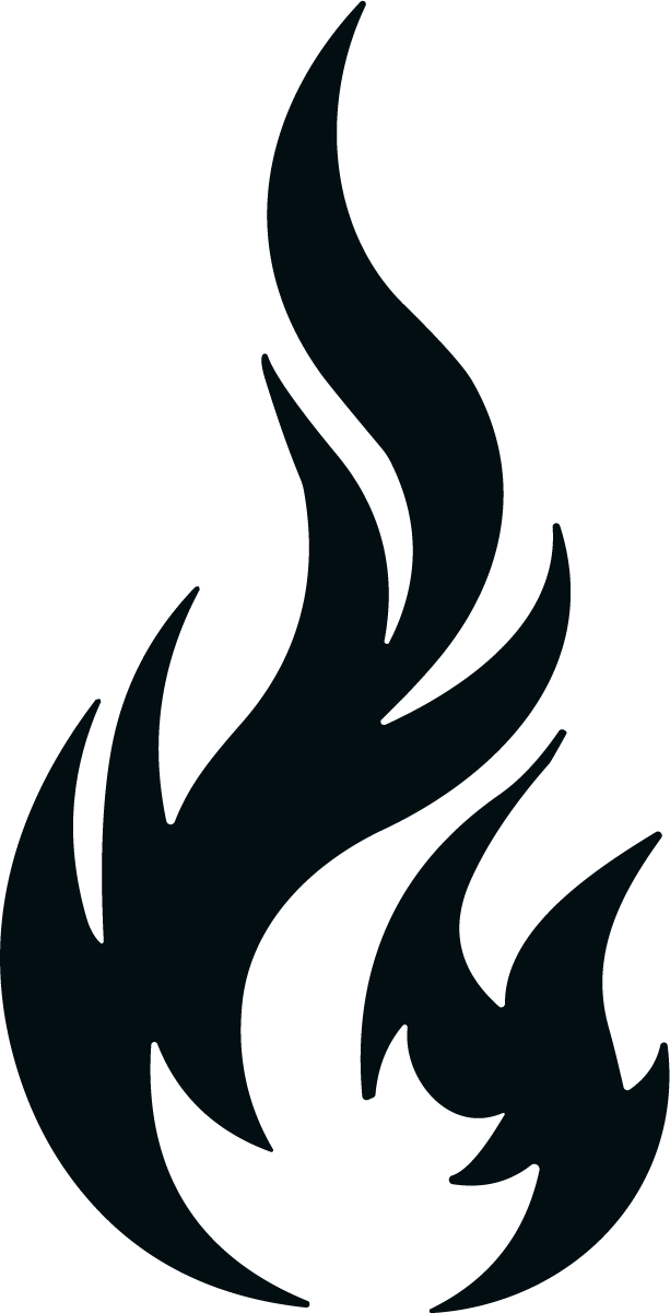 Flame Silhouette SVG Bold Blaze Vector - Image 1
