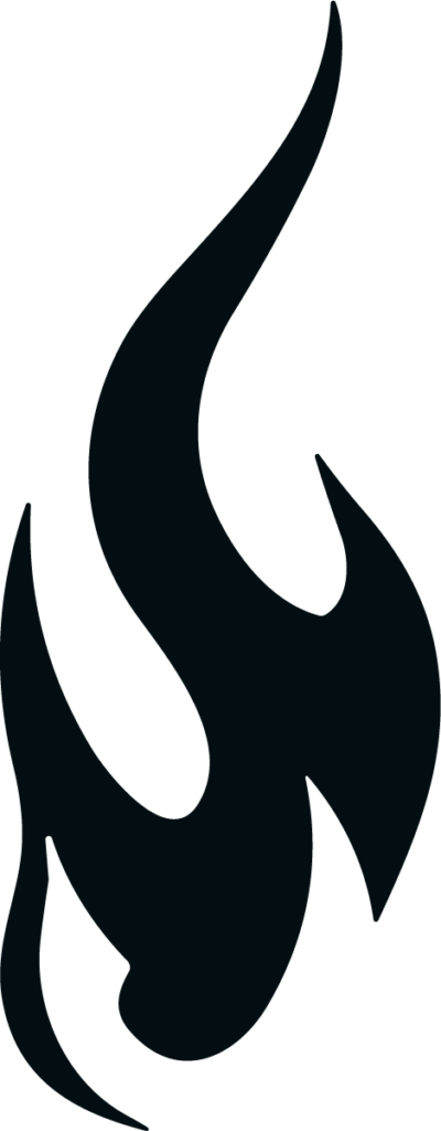 Flame Silhouette SVG Bold Blaze Vector