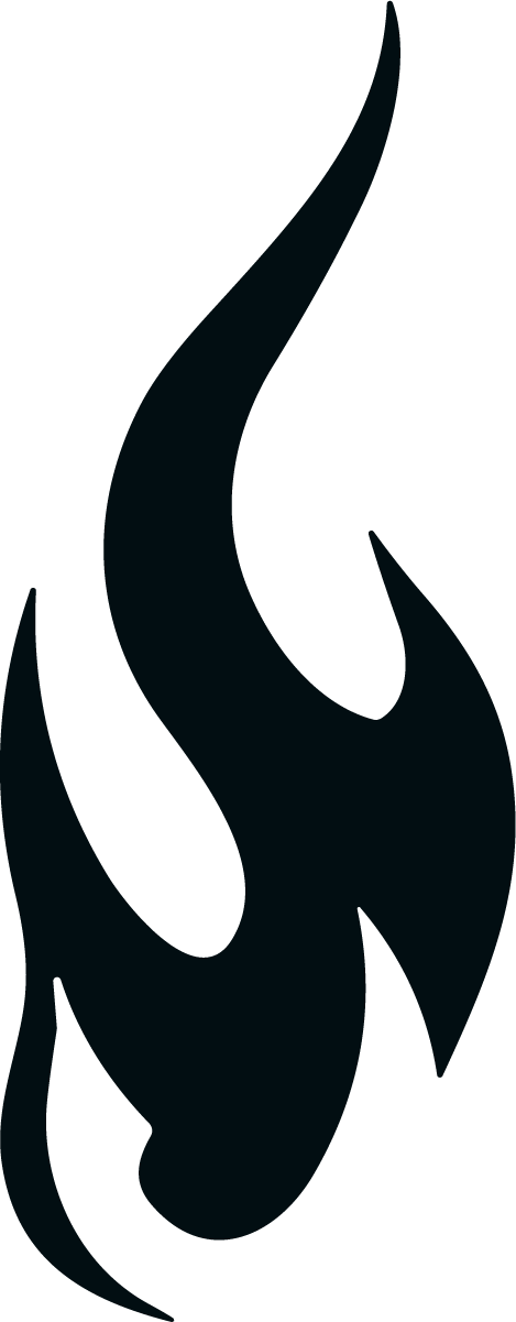 Flame Silhouette SVG Bold Blaze Vector - Image 1