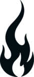 Flame Silhouette SVG Bold Blaze Vector