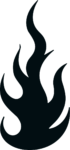 Flame Silhouette SVG Bold Blaze Vector