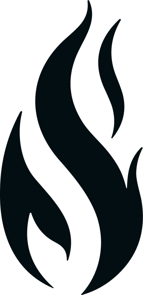 Flame Silhouette SVG Bold Blaze Vector