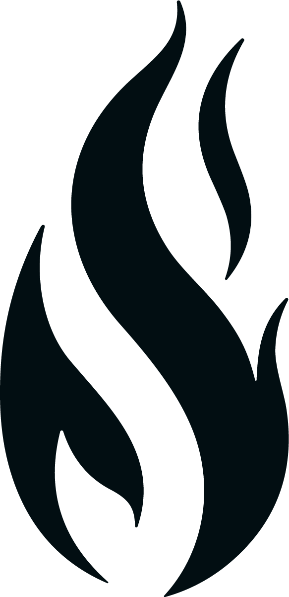 Flame Silhouette SVG Bold Blaze Vector - Image 1