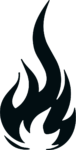 Flame Silhouette SVG Bold Blaze Vector