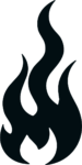 Flame Silhouette SVG Bold Blaze Vector
