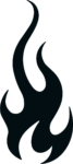 Flame Silhouette SVG Bold Tribal Vector