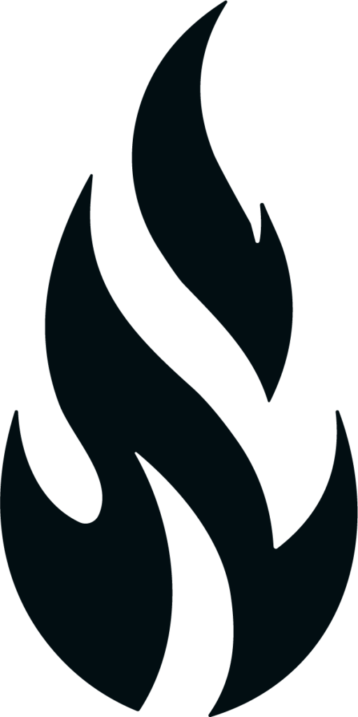 Flame Silhouette SVG Bold Blaze Vector