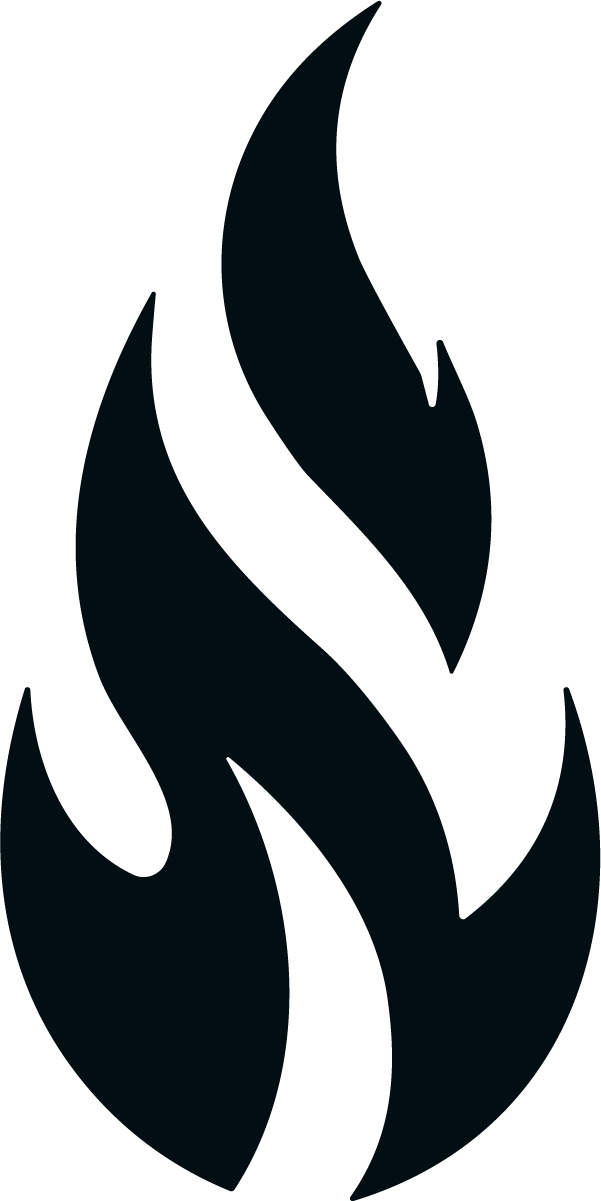 Flame Silhouette SVG Bold Blaze Vector - Image 1