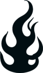 Flame Silhouette SVG Bold Blaze Vector
