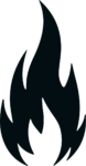 Flame Silhouette SVG Bold Blaze Vector