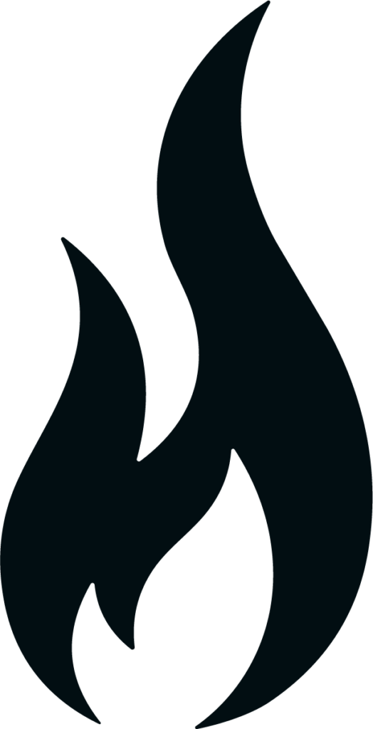 Flame Silhouette SVG Bold Blaze Vector