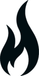 Flame Silhouette SVG Bold Blaze Vector