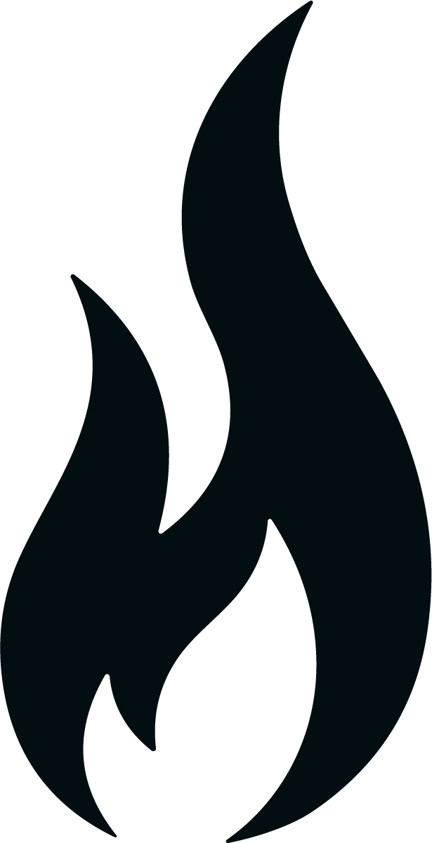 Flame Silhouette SVG Bold Blaze Vector - Image 1