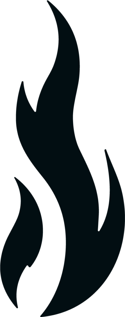 Flame Silhouette SVG Bold Blaze Vector