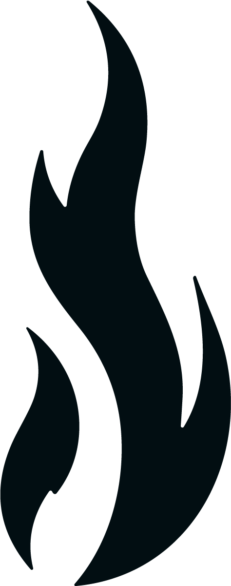 Flame Silhouette SVG Bold Blaze Vector - Image 1