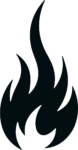 Flame Silhouette SVG Bold Blaze Vector