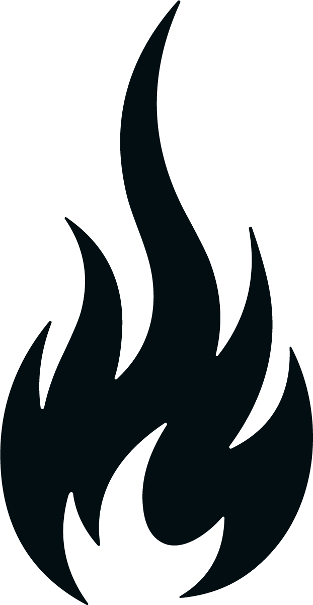 Flame Silhouette SVG Bold Blaze Vector - Image 1