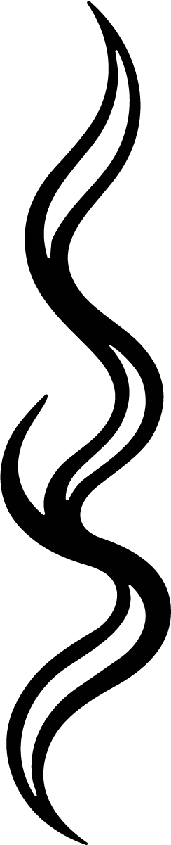 Flame Swirl SVG Tribal Curve Vector - Image 1