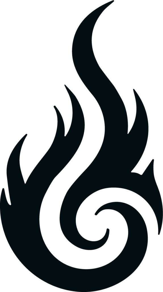 Flame Swirl SVG Bold Blaze Vector